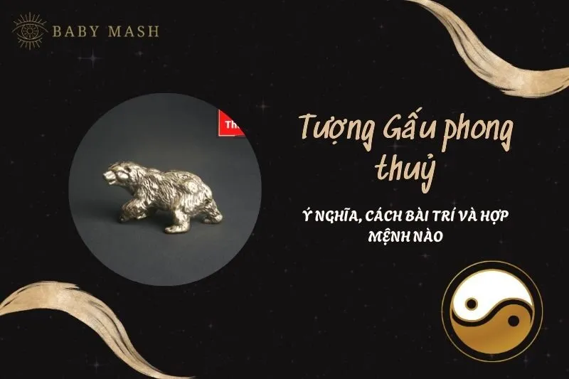 Tượng Gấu Phong Thủy 2025: Ý Nghĩa, Cách Bài Trí Và Hợp Mệnh